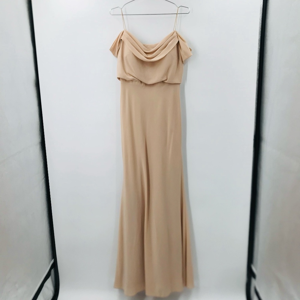 Jenny Yoo Collection Sabine Off The Shoulder Maxi Gown Size 4 - Picture 3 of 16
